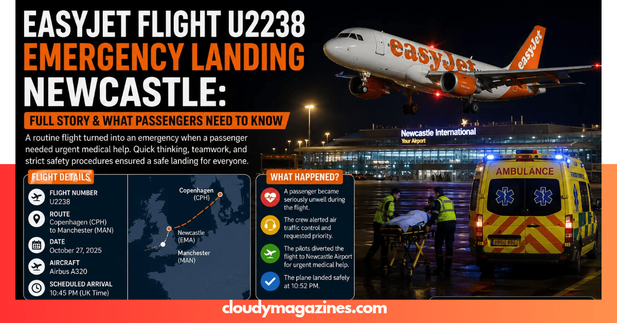 EasyJet Flight U2238 Emergency Landing Newcastle